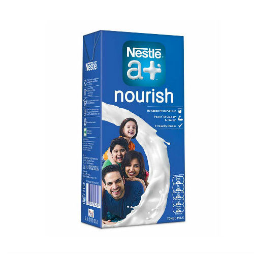 Nestle A+ Toned Milk Tetra Pack 1Litre