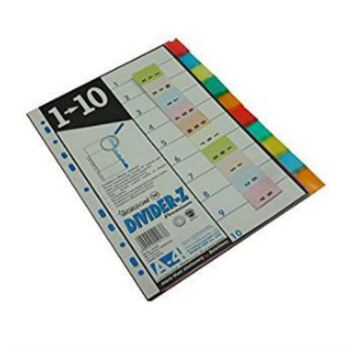 World One Sheet Seperators A-Z DV110R
